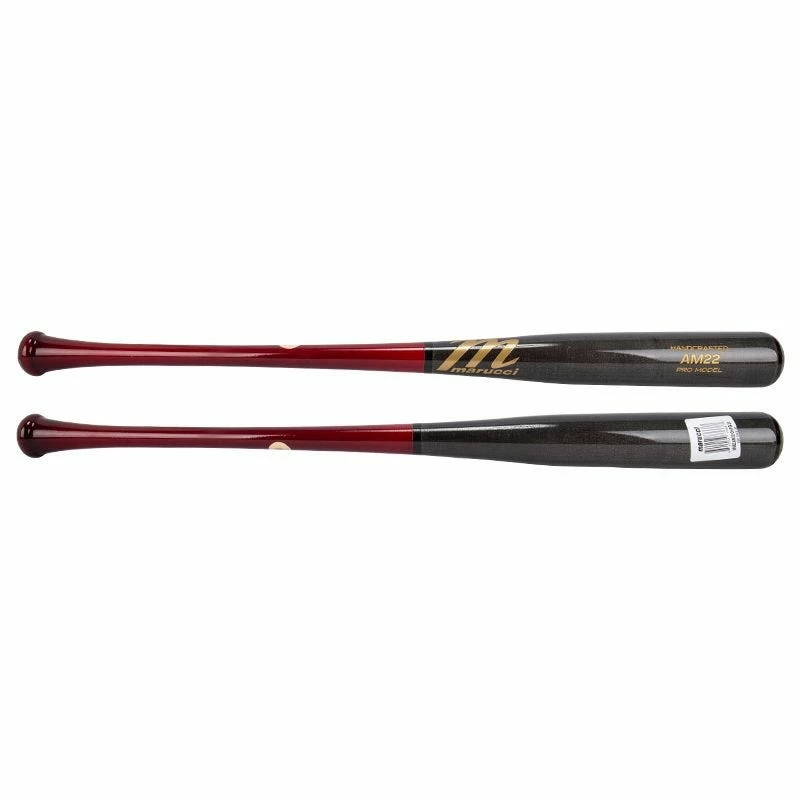 Marucci AM22 Pro Model Maple Wood Baseball Bat - Cherry/Fog - 2021 Model