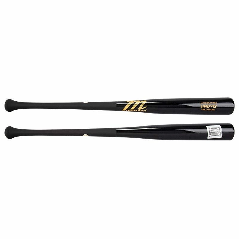 Marucci Lindy12 Francisco Lindor Pro Model Maple Wood Baseball Bat - Matte Black/Black - 2021 Model